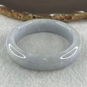 Type A Natural Light Lavender Light Green Jadeite Bangle 60.90g Inner Diameter 52.4mm 14.2 by 8.7mm (Close to Perfects) - Huangs Jadeite and Jewelry Pte Ltd