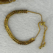 Multi Color Cubic Zirconia Crystals in 14KGF Bracelet (Adjustable Size) 5.49g each stone approx2.9 by 2.1mm - Huangs Jadeite and Jewelry Pte Ltd