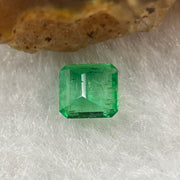 Natural Colombia Green Emerald (Beryl) Cut-Cornered Rectangular step cut 0.55ct 5.8 by 5.7 by 2.1mm - Huangs Jadeite and Jewelry Pte Ltd