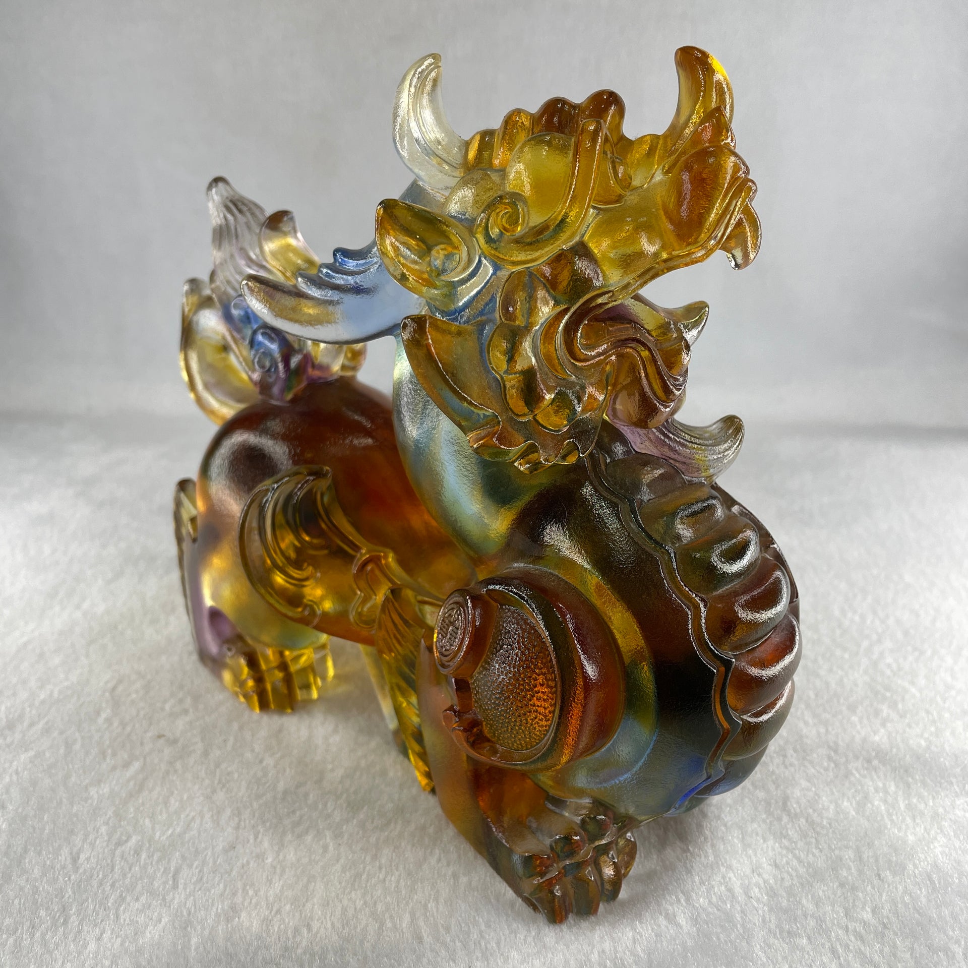 Liuli Pixiu Display 1,942.0g 175.0 by 82.5 by 154.0mm - Huangs Jadeite and Jewelry Pte Ltd