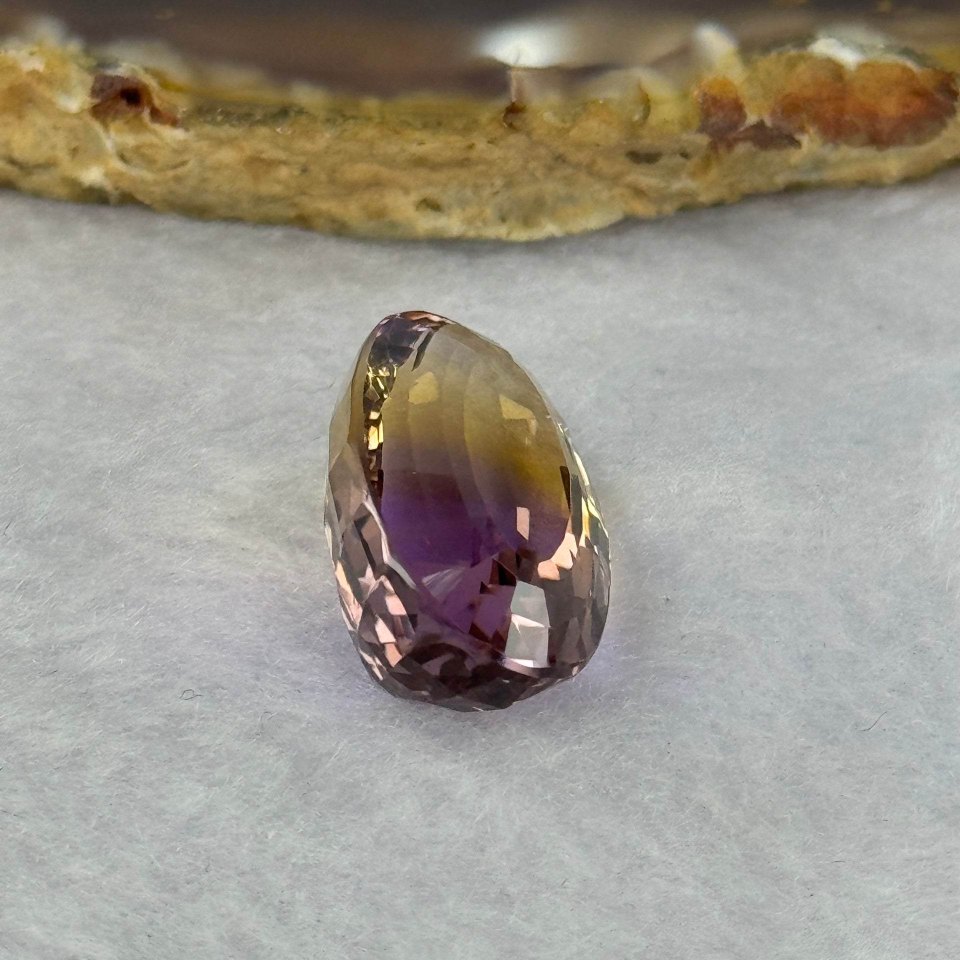 Natural Faceted Ametrine Oval Cut 21.53ct 22.7 by 14.0 by 10.3mm - Huangs Jadeite and Jewelry Pte Ltd