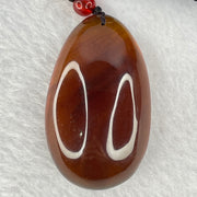 Natural Cognac with Red Amber Pendent 12.40g 51.3 by 32.7 by 20.8mm - Huangs Jadeite and Jewelry Pte Ltd