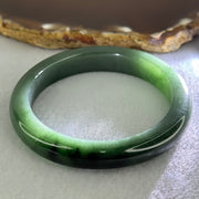 Type A Dark Green Jadeite Bangle Internal Diameter 50.9mm 39.18g 9.8 by 7.7mm (Very Slight Internal Line) - Huangs Jadeite and Jewelry Pte Ltd