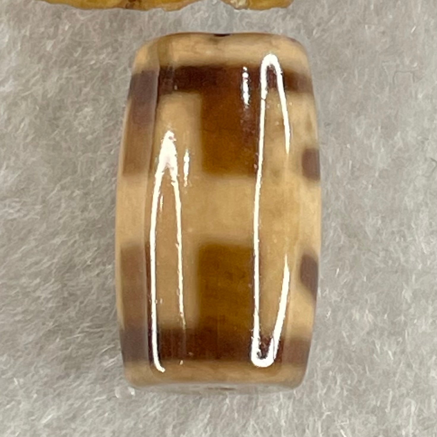 Natural Powerful Tibetan Old Oily Agate Patina Guiren Tairen Human Dzi Bead Totem Amulet Heavenly Master (Tian Zhu) 贵人天诛 4.68g 19.9 by 11.7mm - Huangs Jadeite and Jewelry Pte Ltd