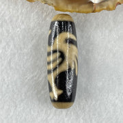 Natural Powerful Tibetan Old Oily Agate Rooster Dzi Bead Heavenly Master (Tian Zhu) 公鸡天珠 9.16g 38.4 by 12.5mm - Huangs Jadeite and Jewelry Pte Ltd