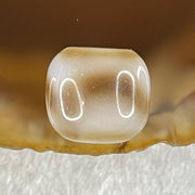 Natural Powerful Tibetan Old Oily Agate Tiger Tooth Daluo Dzi Bead Heavenly Master (Tian Zhu) 1.82g 9.7 by 10.8mm - Huangs Jadeite and Jewelry Pte Ltd