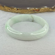 Type A Light Green Jadeite Bangle 41.68g Internal Diameter 52.2mm 12.9 by 7.2mm (Slight External Rough) - Huangs Jadeite and Jewelry Pte Ltd