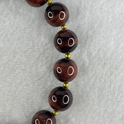 Natural Red Tiger's Eye Beads Bracelet 45.31g 20cm 12.3mm 17Beads - Huangs Jadeite and Jewelry Pte Ltd