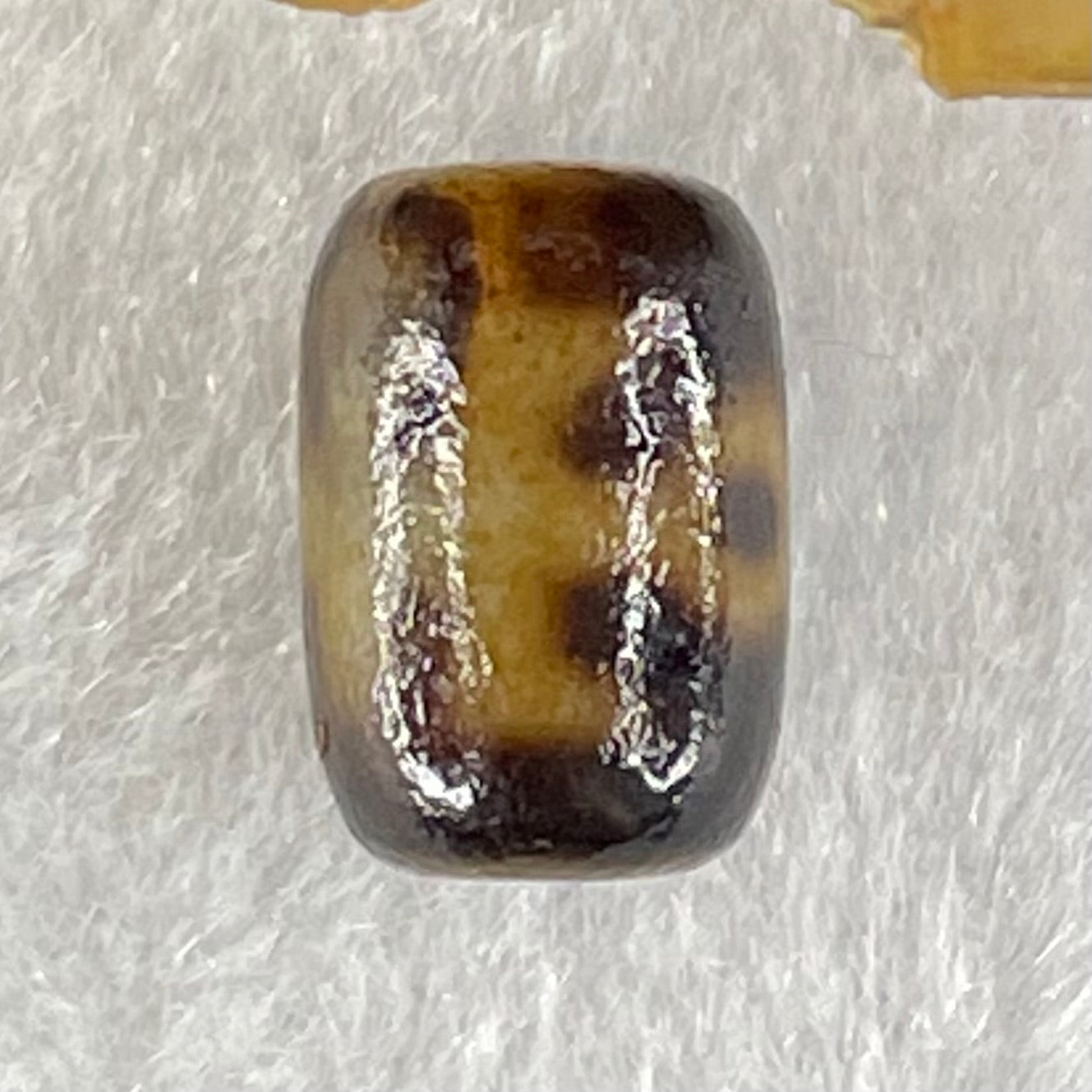 Natural Powerful Tibetan Old Oily Agate Patina Guiren Tairen Human Dzi Bead Totem Amulet Heavenly Master (Tian Zhu) 贵人天诛 1.64g 13.1 by 8.8mm - Huangs Jadeite and Jewelry Pte Ltd