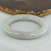 Type A Translucent Faint Blueish Green with Faint Lavender Jadeite Bangle Internal Diameter 56.79mm 437.29cts 87.85g 12.0 by 13.0mm With NGI Cert 32886087 (Close to Perfect) - Huangs Jadeite and Jewelry Pte Ltd