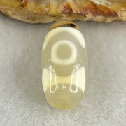 Natural Powerful Tibetan Old Oily Agate 3 Eyes Dzi Bead Heavenly Master (Tian Zhu) 三眼天诛 3.25g 20.4 by 10.5mm - Huangs Jadeite and Jewelry Pte Ltd