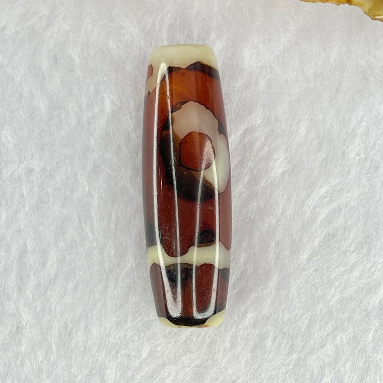 Natural Powerful Tibetan Old Oily Agate Sky Door Serenity 1 Eye Dzi Bead Heavenly Master (Tian Zhu) 一眼天诛 8.72g 37.8 by 11.9mm - Huangs Jadeite and Jewelry Pte Ltd