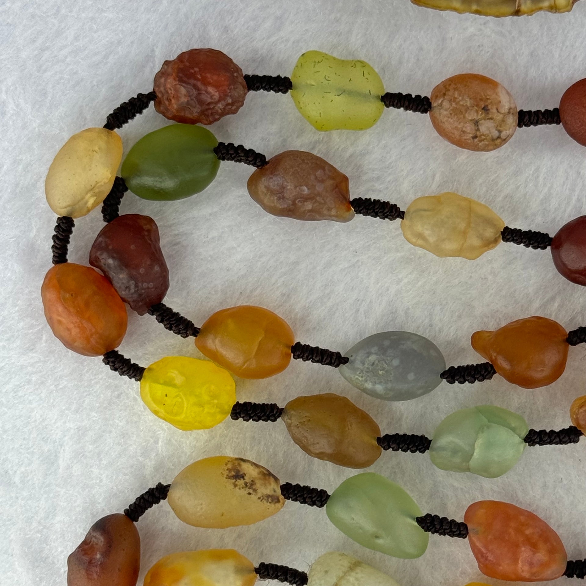 Natural Muti Color Chalcedony Agate Necklace 99.67g 24.4 by 17.1 by 17.0mm - Huangs Jadeite and Jewelry Pte Ltd