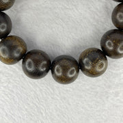 Natural Old Wild Malaysia Agarwood Bracelet (Sinking Type) 天然老野生马来西亚沉香手链 44.76g 20cm 18.5mm 13 Beads - Huangs Jadeite and Jewelry Pte Ltd