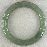 Type A Green Jadeite Bangle 55.99g Internal Diameter 55.2mm 10.2 by 10.3mm (Close to Perfect) - Huangs Jadeite and Jewelry Pte Ltd