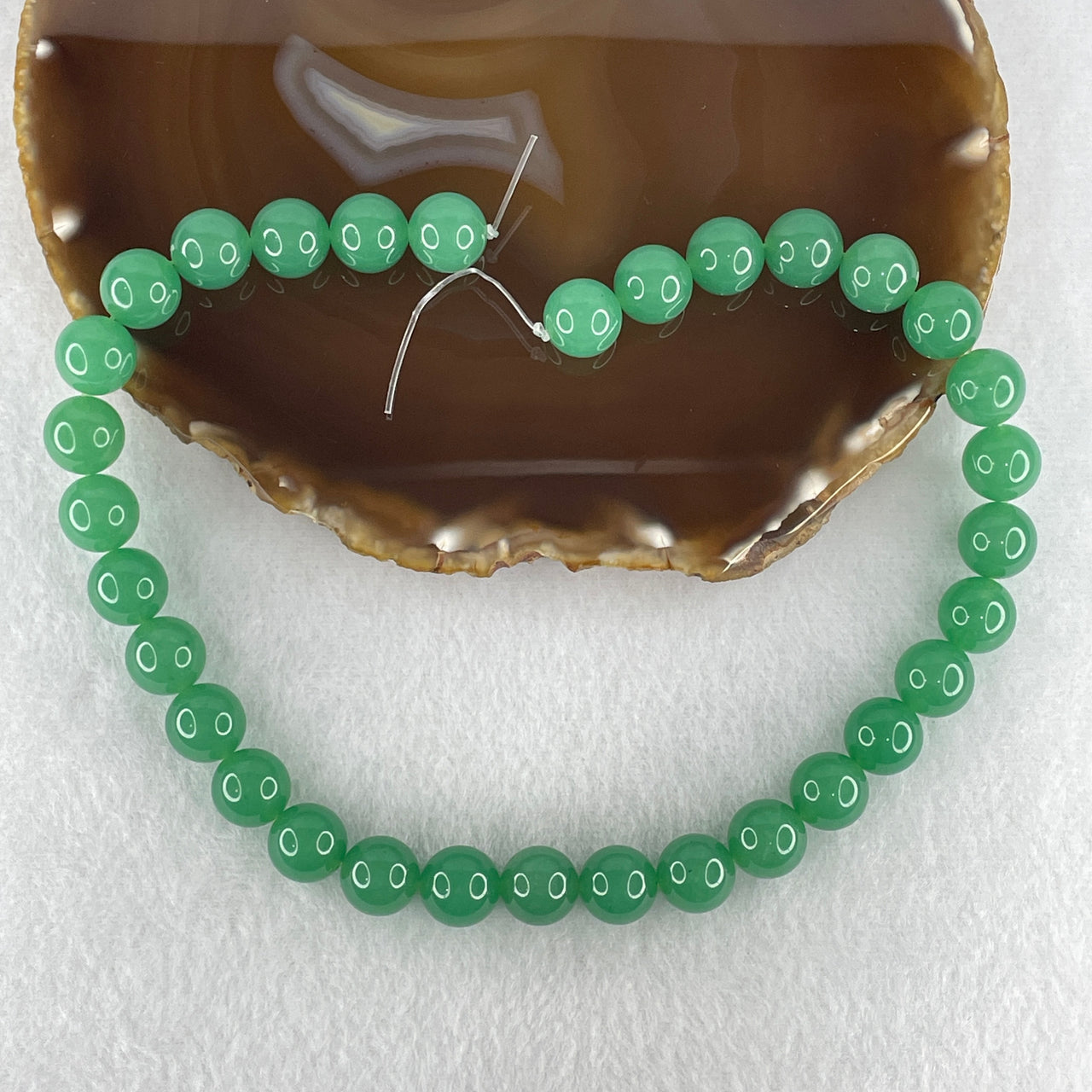 Good Grade 12.2mm Natural Green Aventurine Loose Beads Strand | Grade-A Fuchsite-Quartz Crystal Beads for Bespoke Bold Bracelets & Necklaces (32 Beads | 39cm Strand | 77.12g)