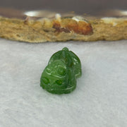 Natural Green Nephrite Pixiu Pendent 2.85g 17.9 by 11.4 by 9.6mm - Huangs Jadeite and Jewelry Pte Ltd
