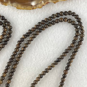 Natural Agarwood Beads Necklace 天然印尼达拉干项链 10.92g 84cm 4.6mm 216 Beads - Huangs Jadeite and Jewelry Pte Ltd