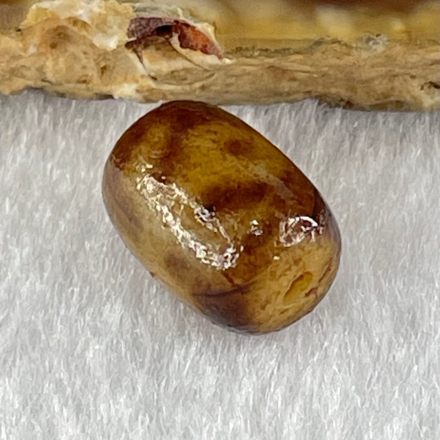 Natural Powerful Tibetan Old Oily Agate Patina Guiren Tairen Human Dzi Bead Totem Amulet Heavenly Master (Tian Zhu) 贵人天诛 1.50g 11.9 by 8.8mm - Huangs Jadeite and Jewelry Pte Ltd