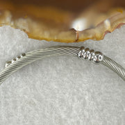 Natural Black Onyx Ball Charm with Bee Silver Bracelet 23.90g 13.7 by 5.0 by 1.2mm - Huangs Jadeite and Jewelry Pte Ltd