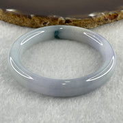 Type A Light to Faint Lavender with Dark Green Piao Hua Jadeite Bangle Internal Diameter 50.9mm 40.08g 9.9 by 8.6mm (Very Slight Internal Lines ) - Huangs Jadeite and Jewelry Pte Ltd