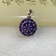 Natural Amethyst Crystals in Sliver Spinning Pendent 2.51g 12.4 by 6.8mm - Huangs Jadeite and Jewelry Pte Ltd