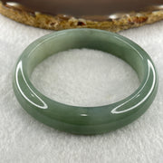 Natural Type A Jelly Green Jadeite Bangle 47.56g Inner Diameter 52.8mm 12.2 by 7.8mm (External and Internal Lines) - Huangs Jadeite and Jewelry Pte Ltd
