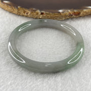 Type A Green with Wuji Lavender Jadeite Bangle Internal Diameter 51.3mm 31.15g 8.4 by 7.6mm (Very Slight Internal Lines) - Huangs Jadeite and Jewelry Pte Ltd