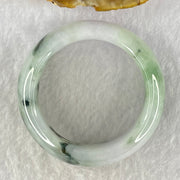 Type A Lavender Green with Dark Green Piao Hua Jadeite Baby Bangle Internal Diameter 40.3mm 48.77g 15.9 by 8.1mm - Huangs Jadeite and Jewelry Pte Ltd