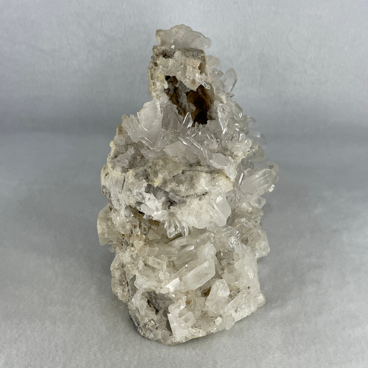 High Grade Natural Clear Quartz Cluster Display | Healer & Amplification Matrix (1,890.5g | 235.0x100.0x115.0mm | Harmonizer, Aura Purifier, Energy Amplifier & Feng Shui Abundance Anchor)