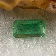 Natural Colombia Green Emerald (Beryl) Cut-Cornered Rectangular step cut 0.84ct 6.9 by 4.2 by 3.1mm - Huangs Jadeite and Jewelry Pte Ltd