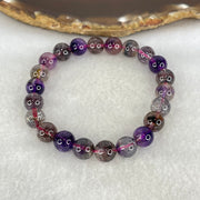Good Grade Natural Blackcurrant Super 7 Beads Bracelet 19.22g 15.5cm 8.7mm 22 Beads - Huangs Jadeite and Jewelry Pte Ltd