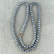 Type A Full Lavender Jadeite Beads Necklace 58.26g 66cm 7.0mm 98 Beads - Huangs Jadeite and Jewelry Pte Ltd