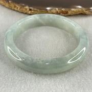 Type A Light Green with Lavender Jadeite Bangle 57.78g Inner Diameter 57.4mm 12.3 by 9.2mm (Internal Lines) - Huangs Jadeite and Jewelry Pte Ltd