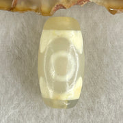 Natural Powerful Tibetan Old Oily Agate 3 Eyes Dzi Bead Heavenly Master (Tian Zhu) 三眼天诛 3.06g 20.1 by 10.3mm - Huangs Jadeite and Jewelry Pte Ltd