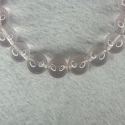Natural Rose Quartz Beads Bracelet 天然玫瑰石英珠手链 32.98g 17cm 10.9mm 19 Beads - Huangs Jadeite and Jewelry Pte Ltd