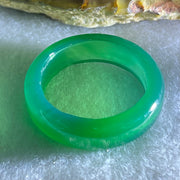 Natural Green Chalcedony Ring 2.78g 6.0 by 3.2mm US7.8 HK17.2 - Huangs Jadeite and Jewelry Pte Ltd