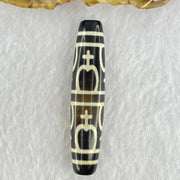 Natural Powerful Tibetan Old Oily Agate 8 Nectar Vessel Dzi Bead Heavenly Master (Tian Zhu) 花蜜容器眼天珠 14.99g 58.0 by 12.9mm - Huangs Jadeite and Jewelry Pte Ltd