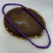 Good Grade Natural Amethyst Necklace 40.44g 52cm 7.3mm 79 Beads - Huangs Jadeite and Jewelry Pte Ltd