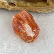 Good Grade Natural Ferruginous Quartz Rabbit Charm 2.72g 15.2 by 11.3 by 10.3mm - Huangs Jadeite and Jewelry Pte Ltd