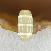 Natural Powerful Tibetan Old Oily Agate 3-Lines Dzi Bead Heavenly Master (Tian Zhu) 三行天诛 2.86g 19.5 by 10.0mm - Huangs Jadeite and Jewelry Pte Ltd