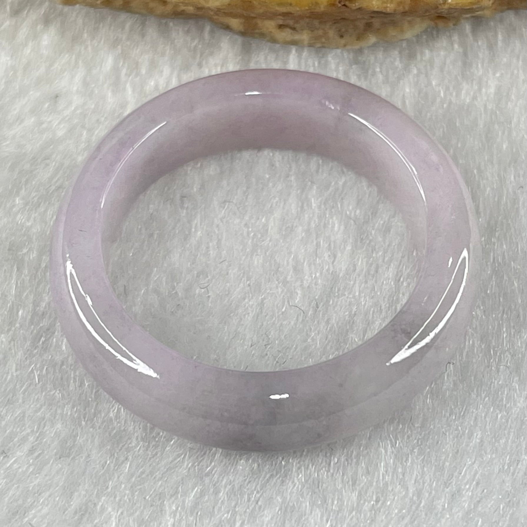 Type A Lavender with Wuji Grey Patches Jadeite Ring 3.95g 5.7 by 3.6mm US9.2/HK 20.5 (Very Slight Internal Line) - Huangs Jadeite and Jewelry Pte Ltd