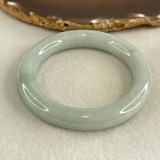Type A Blueish Green Jadeite Bangle Internal Diameter 55.9mm 68.11g 11.4 by 10.8mm  (Slight Internal Lines) - Huangs Jadeite and Jewelry Pte Ltd