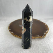 Natural Green Jasper Quartz Tower Display 121.93g 110.5 by 28.5 by 25.4mm - Huangs Jadeite and Jewelry Pte Ltd