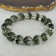 Very Good Grade Natural Green Phantom Quartz Beads Bracelet 52.70g 19cm 13.3mm 16 Beads - Huangs Jadeite and Jewelry Pte Ltd