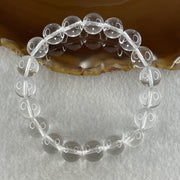 Natural Clear Quartz Beads Bracelet 25.89g 15cm 10.1mm 19 Beads - Huangs Jadeite and Jewelry Pte Ltd