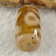 Natural Powerful Tibetan Old Oily Agate Patina Guiren Tairen Human Dzi Bead Totem Amulet Heavenly Master (Tian Zhu) 贵人天诛 4.87g 20.2 by 11.8mm - Huangs Jadeite and Jewelry Pte Ltd
