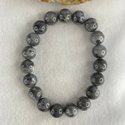 Average Grade Natural Labradorite Beads Bracelet 32.46g 16.5cm 10.7mm 19 Beads - Huangs Jadeite and Jewelry Pte Ltd