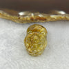 Above Average Grade Natural Golden Rutilated Quartz Pixiu Charm for Bracelet 天然金发水晶貔貅 8.89g 27.5 by 17.4 by 11.6mm - Huangs Jadeite and Jewelry Pte Ltd