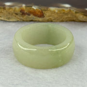 Type A Light Green Jadeite Ring 12.54g 12.1 by 4.1mm US12.5 HK28 - Huangs Jadeite and Jewelry Pte Ltd